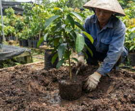 Cây măng cụt giống cần chú ý gì về đất và độ ẩm khi xuống giống?