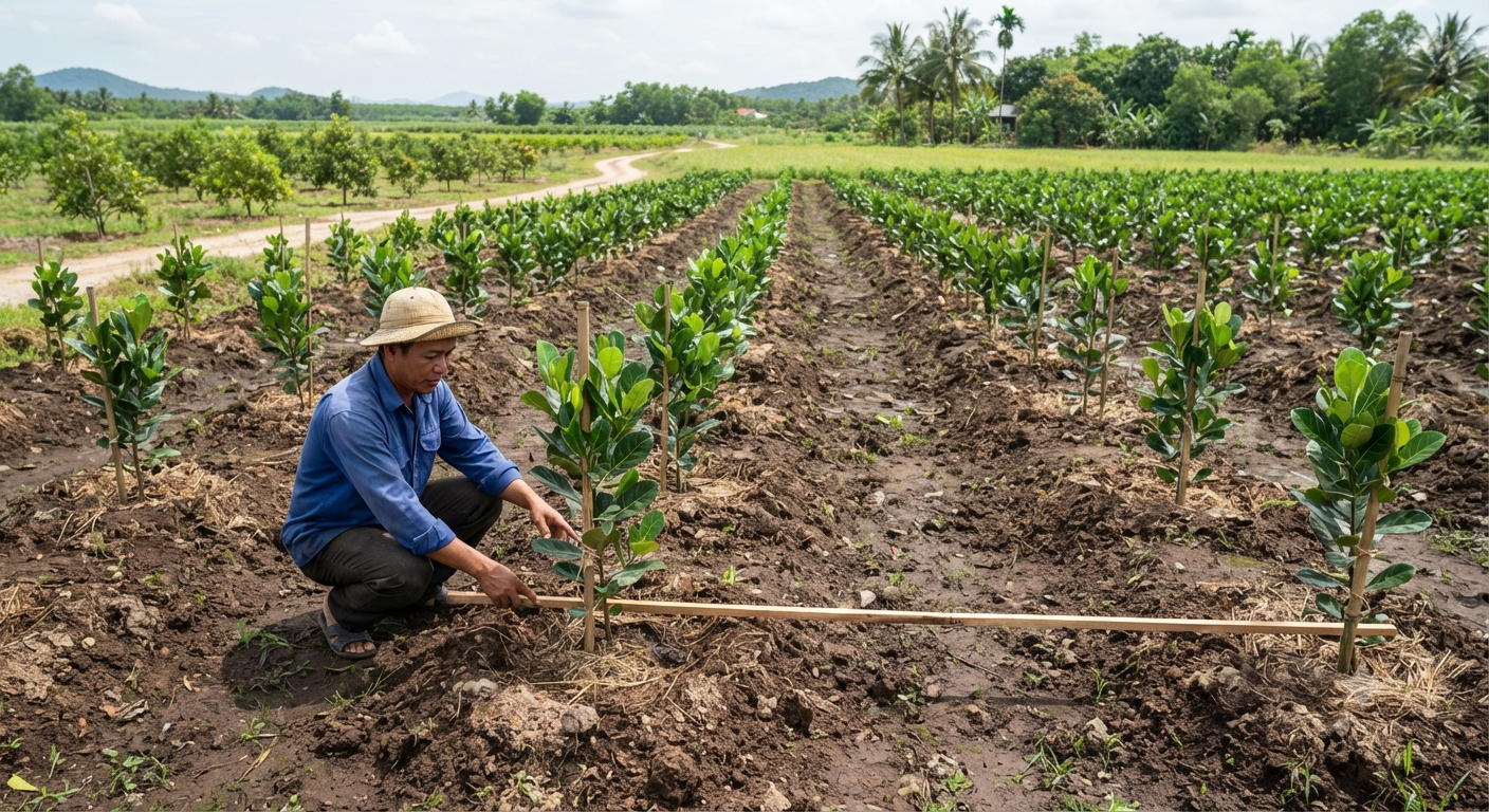 Khoảng cách trồng chuẩn kỹ thuật cho cây mít Thái giống